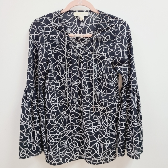 Michael Kors Chainlink Blouse - Picture 1 of 10